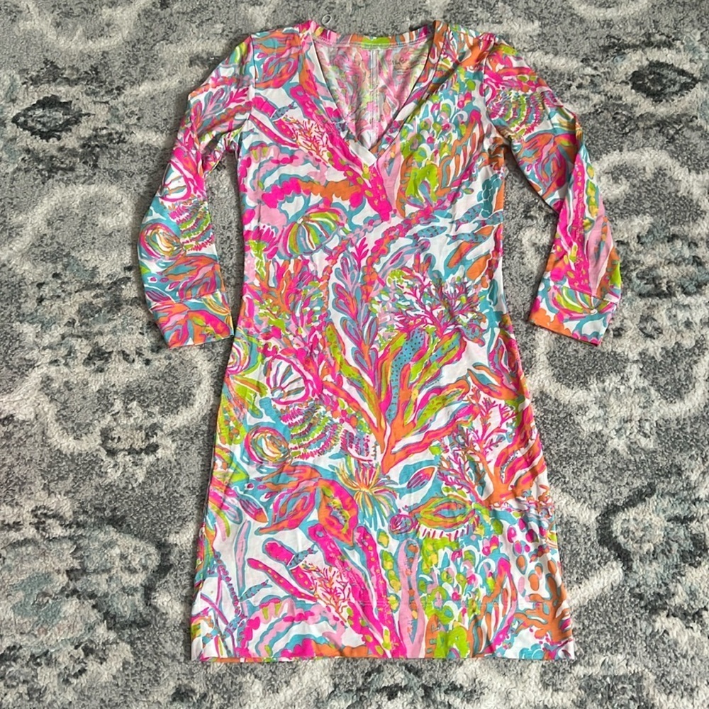 Lilly Pulitzer Christie Scuba V-Neck Dress